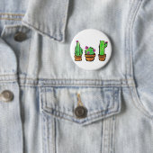 Niedlich Cactus cacti succuli Button (Beispiel)