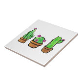 Niedlich Cactus cacti succuli Fliese (Seite)