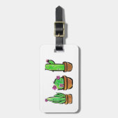 Niedlich Cactus cacti succuli Gepäckanhänger (Vorderseite vertikal)