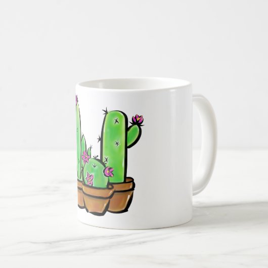 Niedlich Cactus cacti succuli Kaffeetasse (VorderseiteRechts)