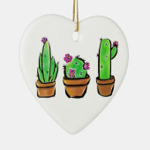 Niedlich Cactus cacti succuli Keramikornament (Rechts)