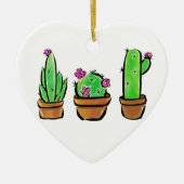 Niedlich Cactus cacti succuli Keramikornament (Vorne)
