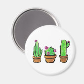Niedlich Cactus cacti succuli Magnet (Vorderseite/Rückseite)