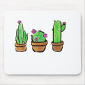 Niedlich Cactus cacti succuli Mousepad (Vorne)