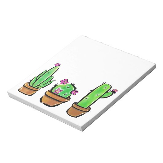 Niedlich Cactus cacti succuli Notizblock (Rotiert)
