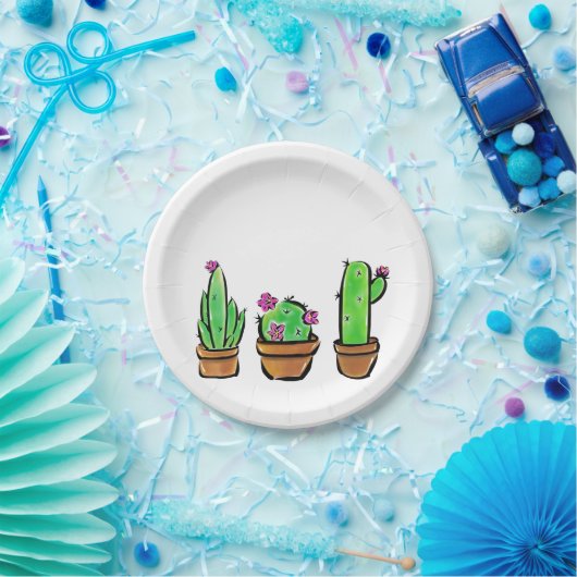 Niedlich Cactus cacti succuli Pappteller (Party)
