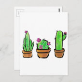 Niedlich Cactus cacti succuli Postkarte (Vorne/Hinten)