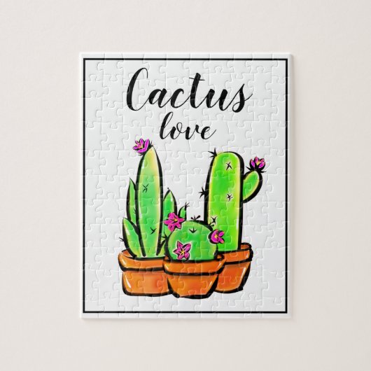 Niedlich Cactus cacti succuli Puzzle (Vertikal)