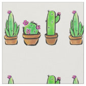 Niedlich Cactus cacti succuli Stoff (Nahaufnahme)