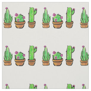 Niedlich Cactus cacti succuli Stoff