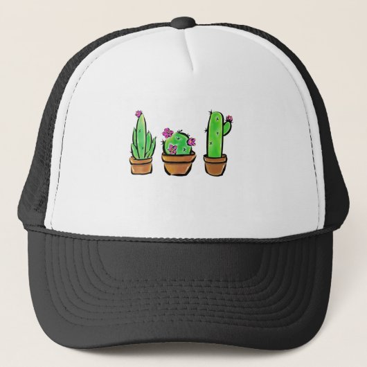 Niedlich Cactus cacti succuli Truckerkappe (Vorderseite)