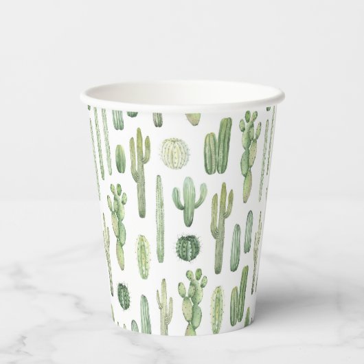Niedlich Cactus Cups Pappbecher (Rückseite)