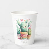 Niedlich Cactus Fiesta Baby Shower Pappbecher (Vorderseite)