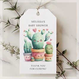 Niedlich Cactus Fiesta Baby Shower Vielen Dank Geschenkanhänger