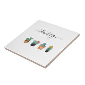 Niedlich Cactus Greenery Blume Natur Fliese (Seite)