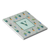 Niedlich Cactus Greenery Blume Pattern Notizblock (angewinkelt)