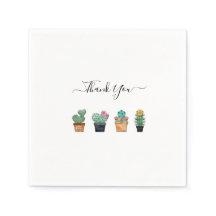 Niedlich Cactus Greenery Blume Vielen Dank