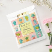 Niedlich Cactus Kawaii Kinderdusche Vielen Dank Geschenktütchen (Versiegelt)