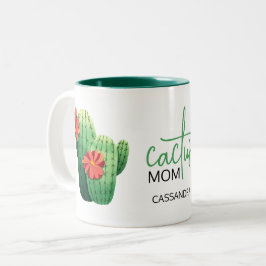 Niedlich Cactus Mama Sukkulente Pflanze Lover Zweifarbige Tasse
