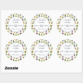 Niedlich Cactus Nature Succulents Pattern Küche Runder Aufkleber (Blatt)