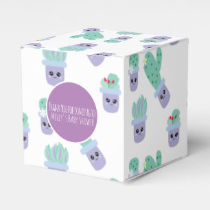Niedlich Cactus Pattern Cartoon Vielen Dank Geschenkschachtel