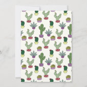 Niedlich Cactus Potted Pflanze Dankeschön Karte (Rückseite)