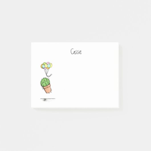 Niedlich Cactus Sticky Notes Post-it Klebezettel (Vorderseite)