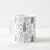 Niedlich Cactus Succulent Garden Pflanze Botanisch Kaffeetasse (Vorderseite Links)
