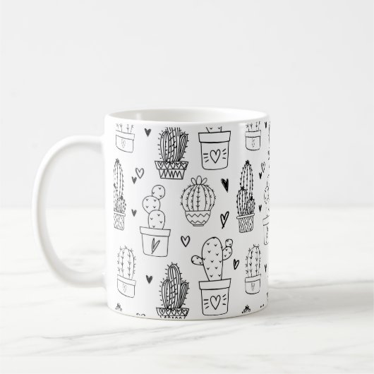 Niedlich Cactus Succulent Garden Pflanze Botanisch Kaffeetasse (Links)