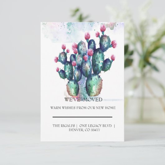 niedlich Cactus Zuhause bewegt (Stehend Vorderseite)