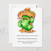 niedlich Cactus Zuhause bewegt Postkarte (Vorne/Hinten)