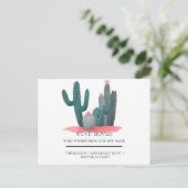 niedlich Cactus Zuhause bewegt Postkarte (Stehend Vorderseite)