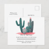 niedlich Cactus Zuhause bewegt Postkarte (Vorne/Hinten)