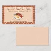 Niedlich Café Restaurant Food Polka Dot Visitenkarte (Vorne/Hinten)