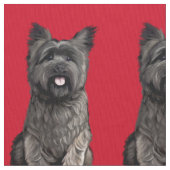 Niedlich Cairn Terrier Fabric Stoff (Nahaufnahme)