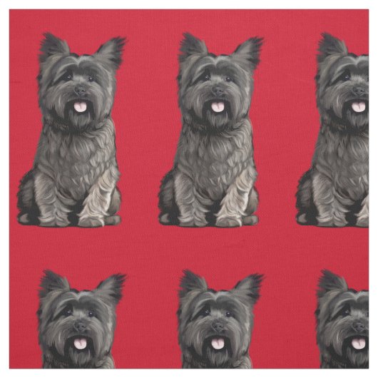 Niedlich Cairn Terrier Fabric Stoff (Muster)