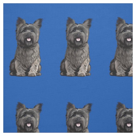 Niedlich Cairn Terrier Stoff (Muster)