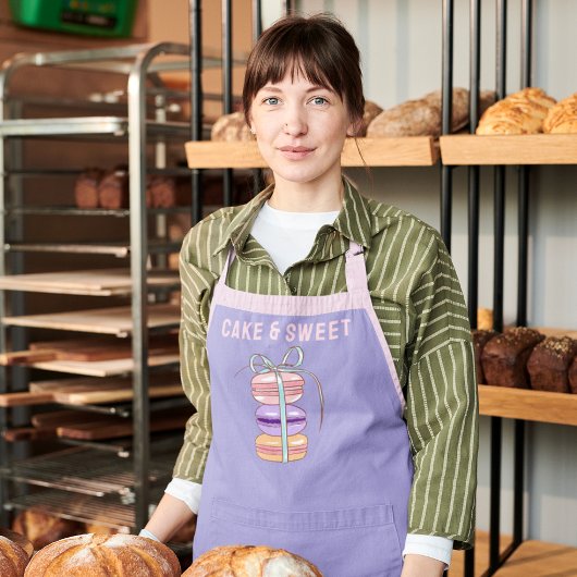 Niedlich Cake Macarons Konditorei Koch Bäckerei Li Schürze