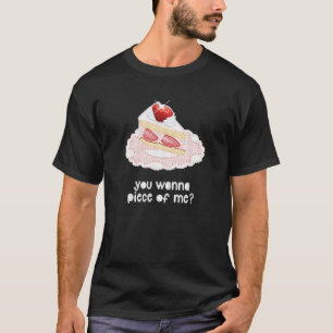 Niedlich Cake Pixel Art Ironic Sarcastic Funny Spr T-Shirt