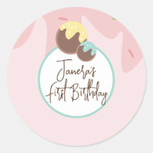 Niedlich Cakepop Balls Erster Geburtstag Zuckergus