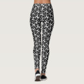 Niedlich Calavera Skulls Muster Leggings (Rückseite)