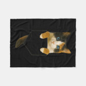 Niedlich Calico Cat Cket Funny Cat Mama Cat Vater Fleecedecke (Vorderseite (Horizontal))
