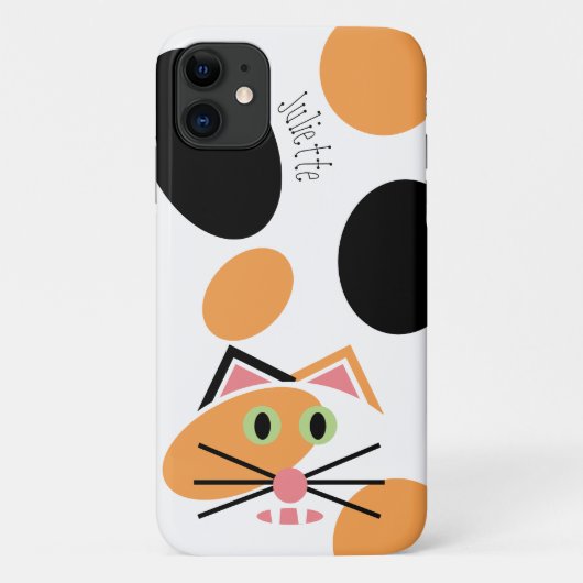 Niedlich Calico Cat individuell anpassbar Case-Mate iPhone Hülle (Rückseite)