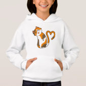 Niedlich Calico Cat ist die Liebe Hoodie (Vorderseite)