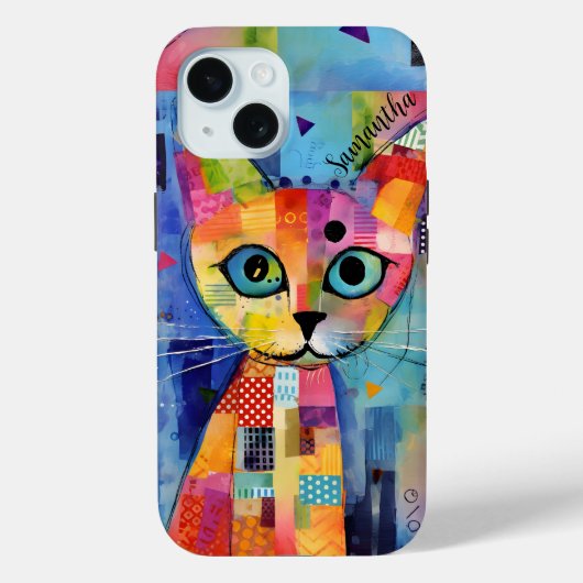 Niedlich Calico Cat Personalisiert Case-Mate iPhone Hülle (Rückseite)