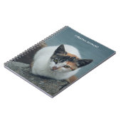 Niedlich Calico Cat Personalisiert Notebook Notizblock (Linke Seite)
