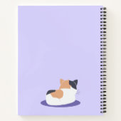 Niedlich Calico Cat Spiral Notebook Notizblock (Rückseite)