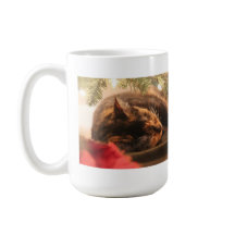 Niedlich Calico Katze Schlafen unter Weihnachtsbau