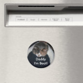 Niedlich Calico Schlafkat über Schulter Magnet (In Situ (Geschirrspüler))