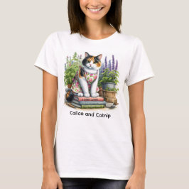 Niedlich Calico und Catnip Cat Lover T-Shirt